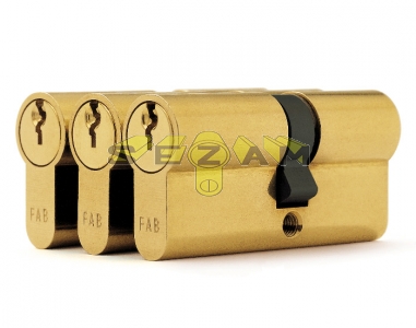ASSA - FAB TRIO 200 - sada 3 vložek FAB 200 s 6 klíči